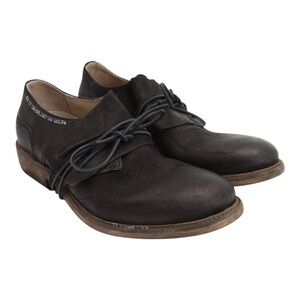 John Fluevog Warde Black Leather Oxford Unisex Handcrafted Shoes Men’s 7 Women 9
